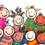 12428605-bambini-felici-con-volti-sorridenti